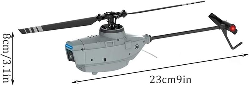 طائرة هليكوبتر تعمل بالتحكم عن بعد مع كاميرا 720 بكسل RC ERA 4CH 6 محاور الدوران الارتفاع عقد توطين التدفق البصري Flybarless RTF Sentry Helicopter